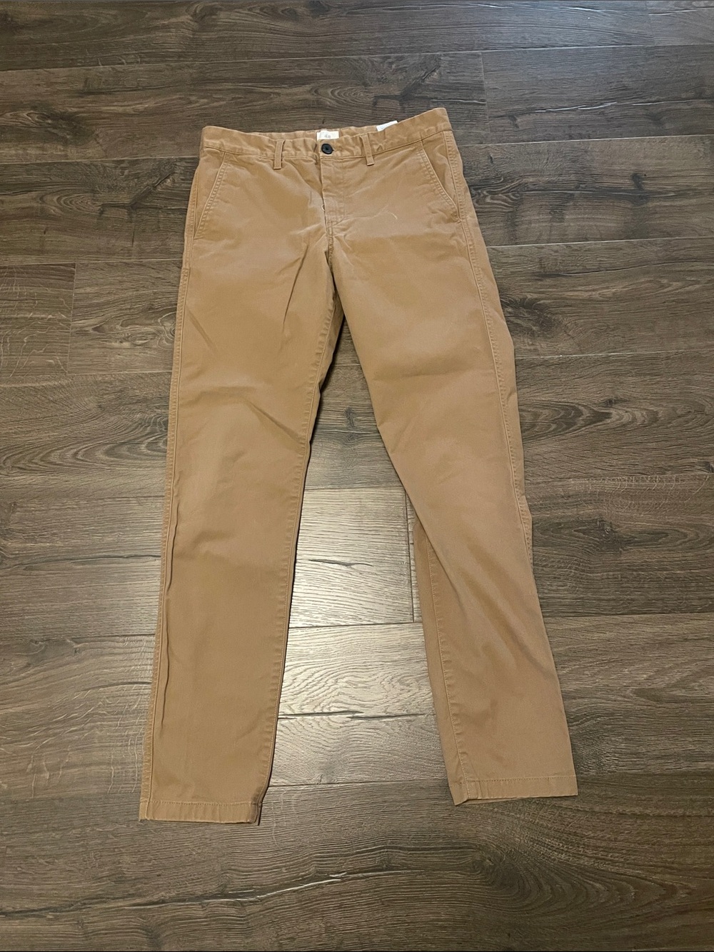 Men’s H&M Dark Khaki/Light Brown Straight Leg Chinos, Size 31